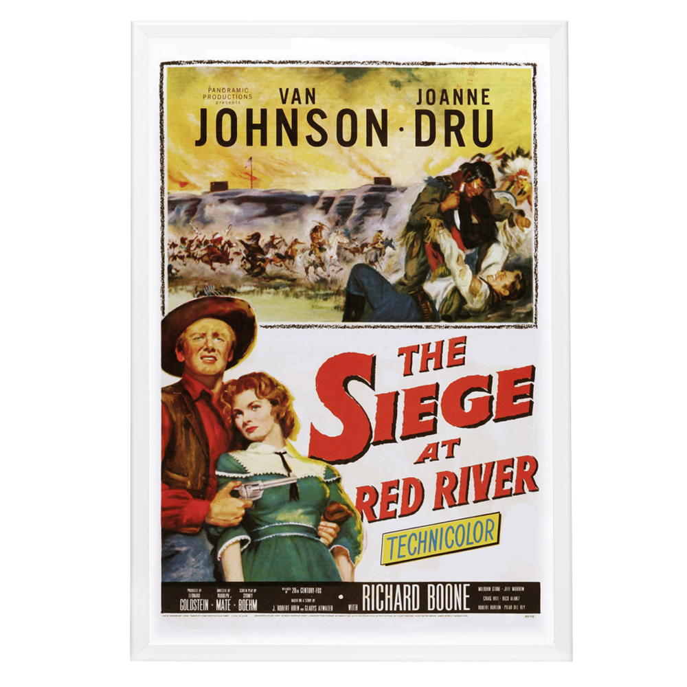 "Siege At Red River" (1954) Framed Movie Poster