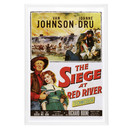 "Siege At Red River" (1954) Framed Movie Poster