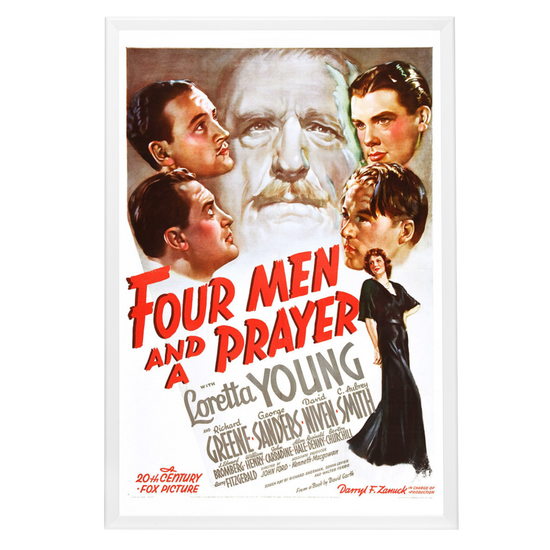 "Four Men And A Prayer" (1938) Framed Movie Poster