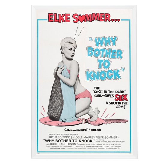 "Why Bother To Knock" (1961) Framed Movie Poster