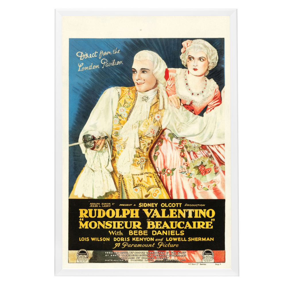 "Monsieur Beaucaire" (1924) Framed Movie Poster