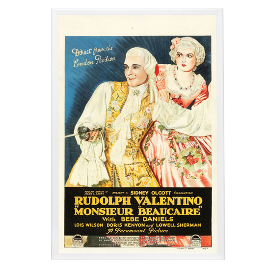 "Monsieur Beaucaire" (1924) Framed Movie Poster