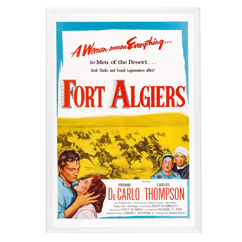 "Fort Algiers" (1953) Framed Movie Poster