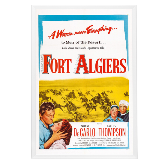 "Fort Algiers" (1953) Framed Movie Poster