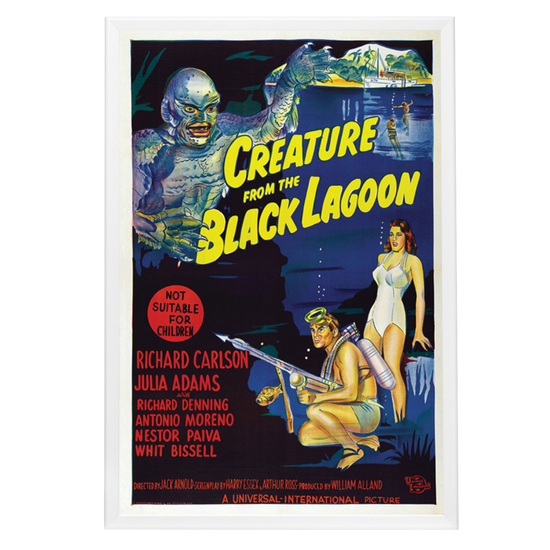 "Creature From The Black Lagoon" (1954) Framed Movie Poster