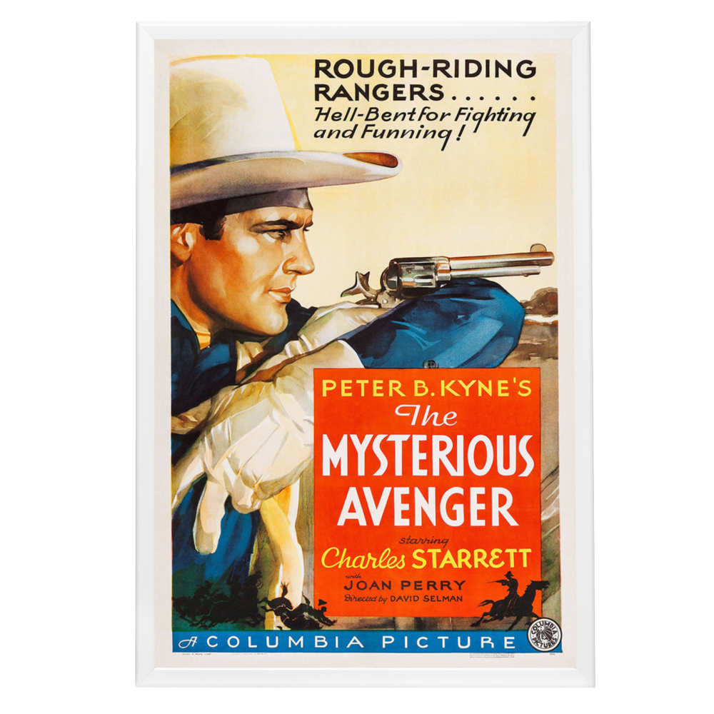 "Mysterious Avenger" (1936) Framed Movie Poster