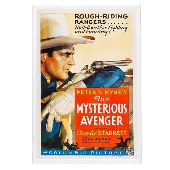 "Mysterious Avenger" (1936) Framed Movie Poster