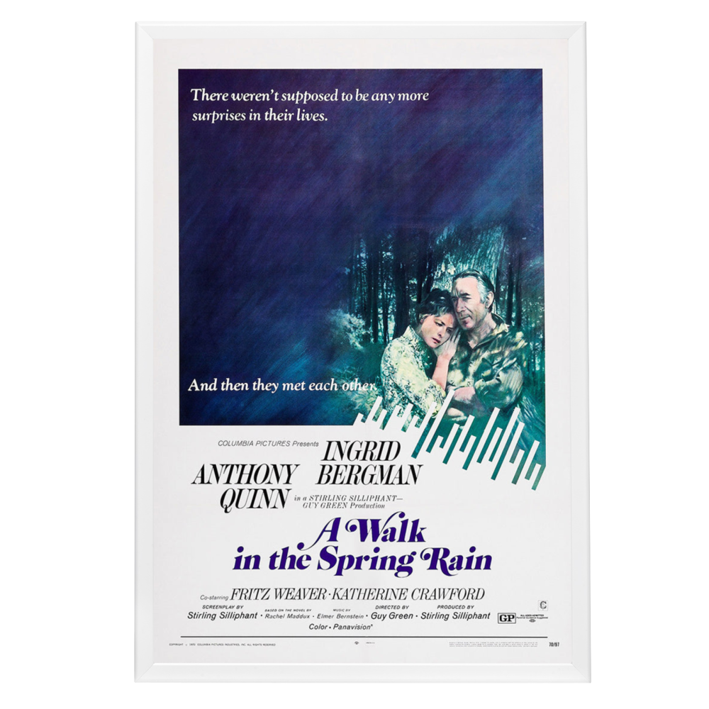 "Walk In The Spring Rain" (1970) Framed Movie Poster