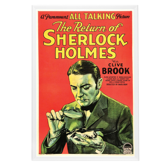 "Return Of Sherlock Holmes" (1929) Framed Movie Poster