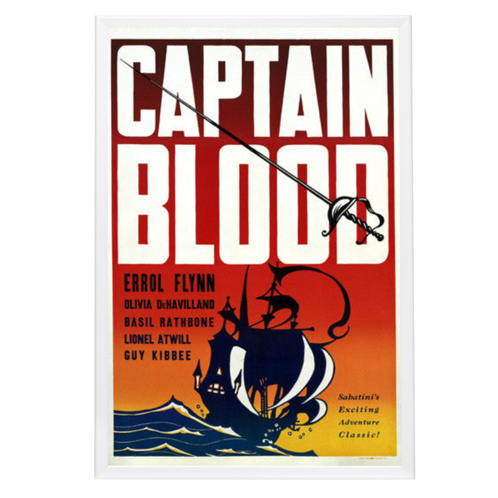 "Captain Blood" (1935) Framed Movie Poster