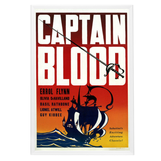 "Captain Blood" (1935) Framed Movie Poster