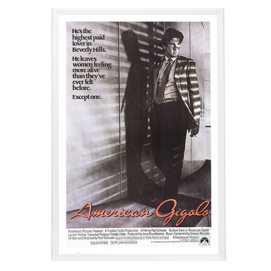 "American Gigolo" (1980) Framed Movie Poster