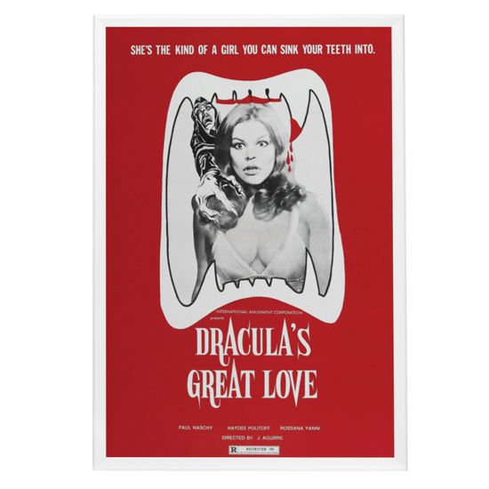 "Dracula's Great Love" (1972) Framed Movie Poster