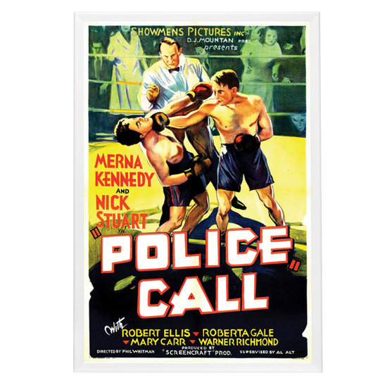 "Police Call" (1933) Framed Movie Poster