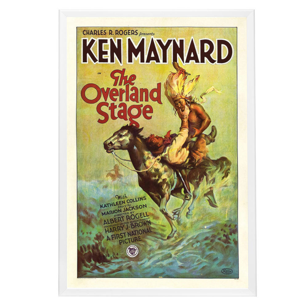 "Overland Stage" (1927) Framed Movie Poster