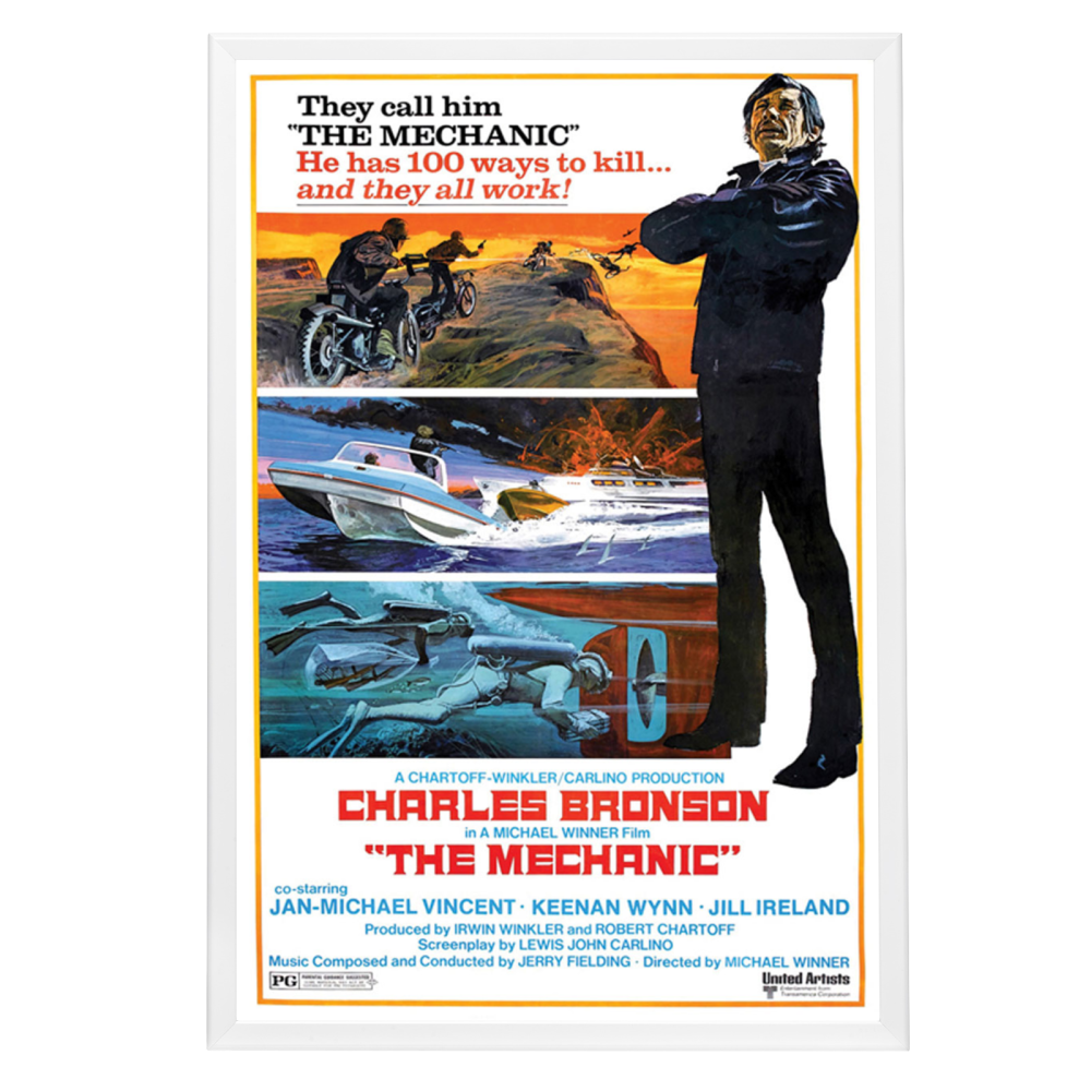 "Mechanic" (1972) Framed Movie Poster