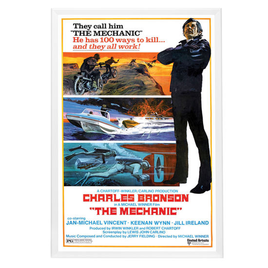 "Mechanic" (1972) Framed Movie Poster