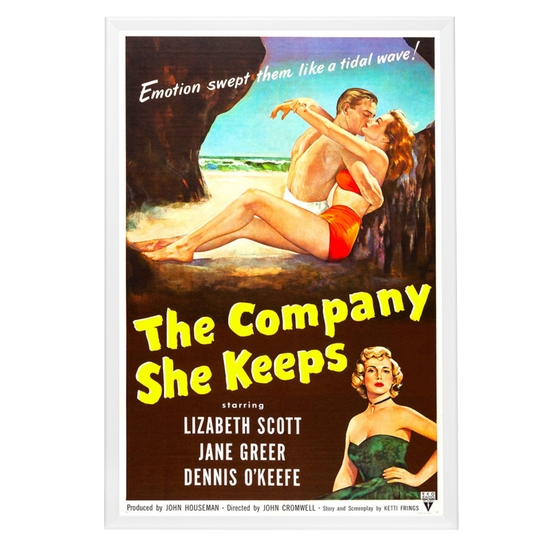 "Company She Keeps" (1951) Framed Movie Poster