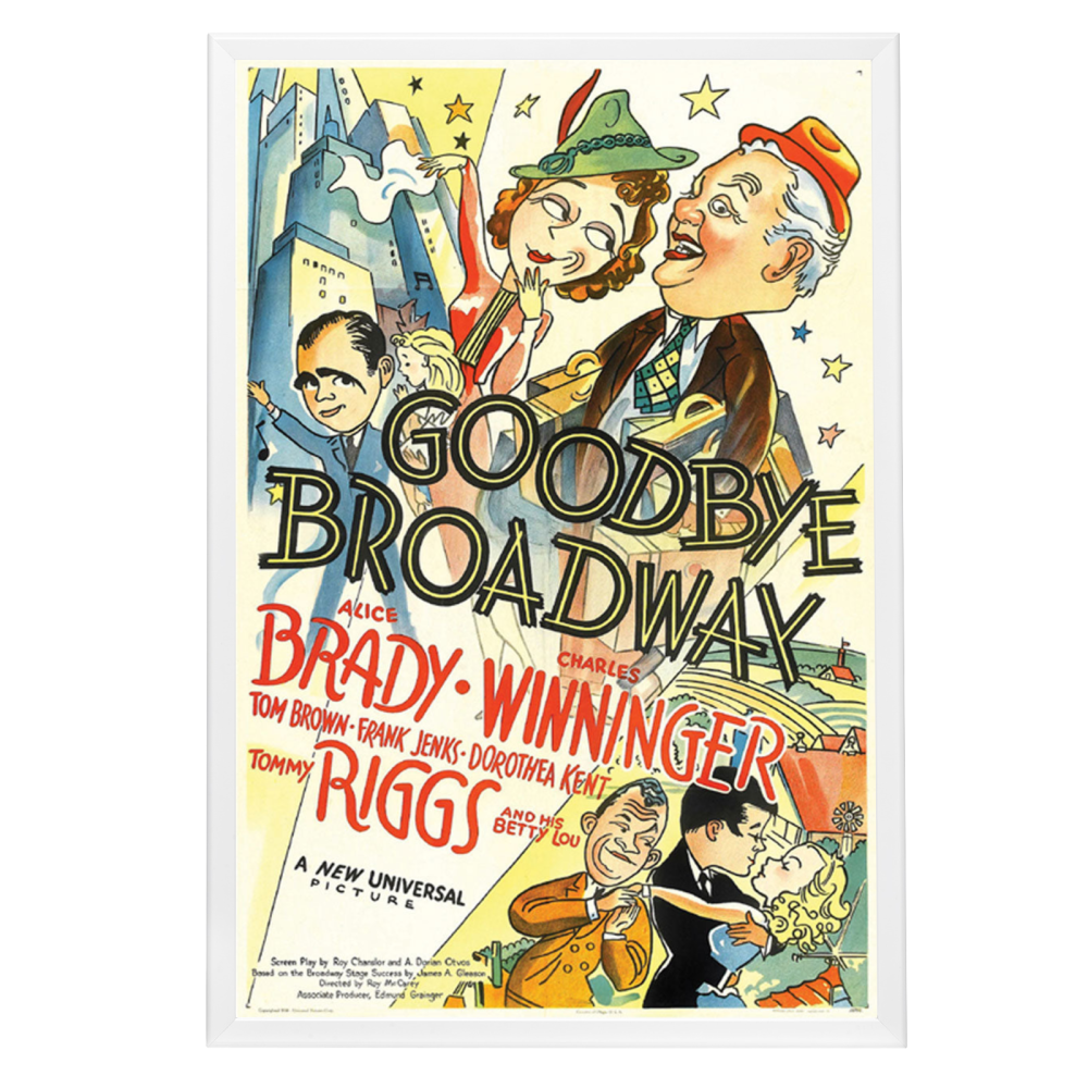 "Goodbye Broadway" (1938) Framed Movie Poster