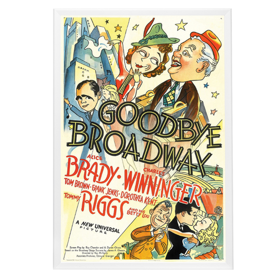 "Goodbye Broadway" (1938) Framed Movie Poster