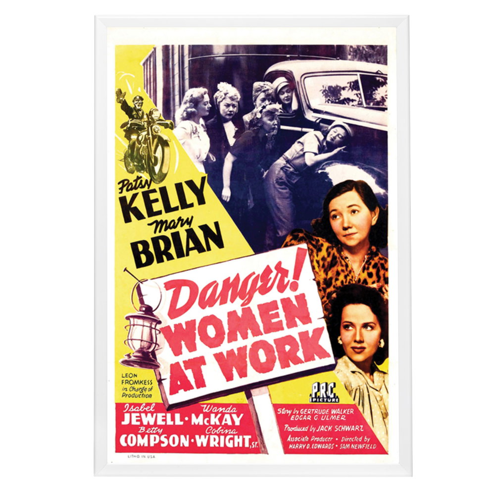 "Danger! Women At Work" (1943) Framed Movie Poster
