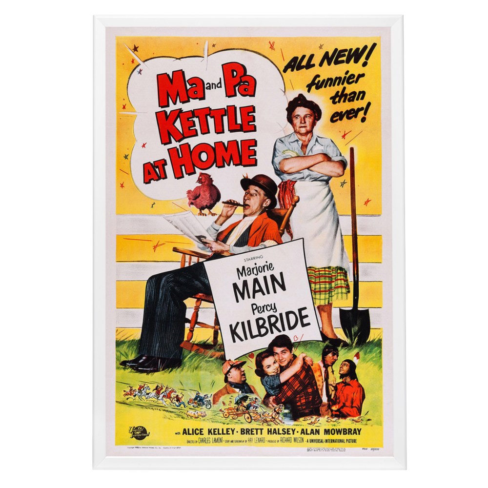 "Ma And Pa Kettle At Home" (1954) Framed Movie Poster
