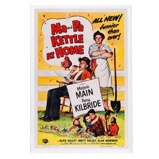 "Ma And Pa Kettle At Home" (1954) Framed Movie Poster