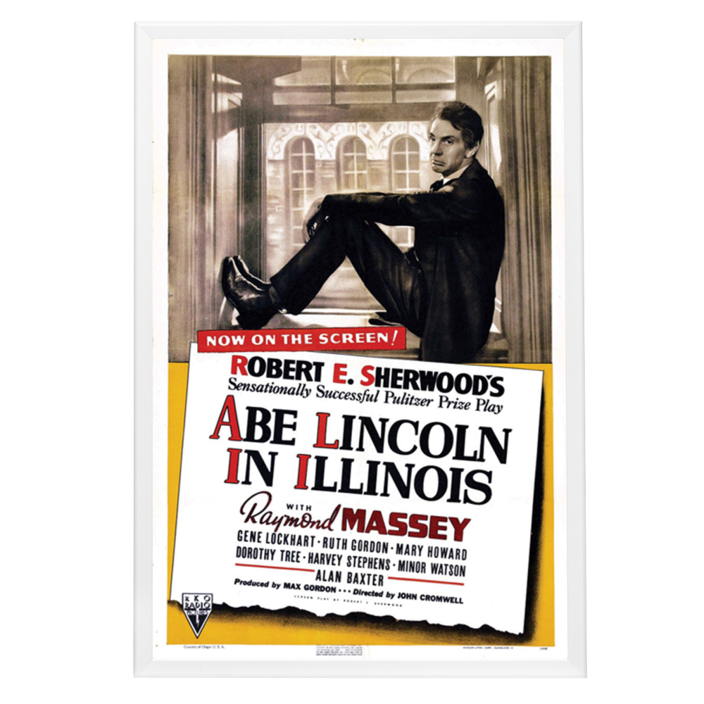 "Abe Lincoln In Illinois" (1940) Framed Movie Poster