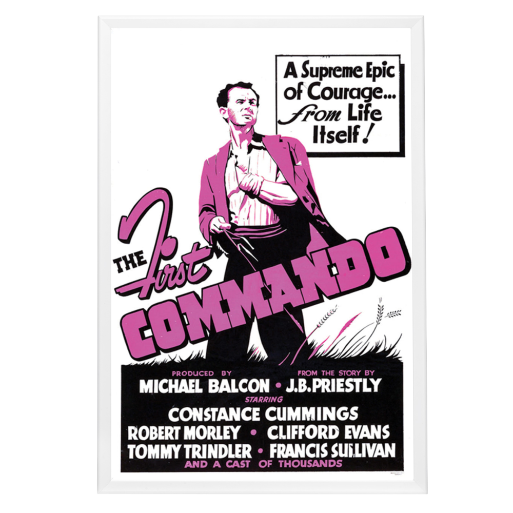"First Commando" (1942) Framed Movie Poster