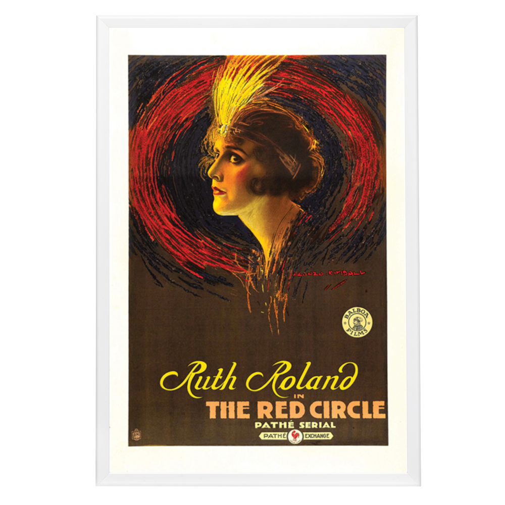 "Red Circle" (1915) Framed Movie Poster