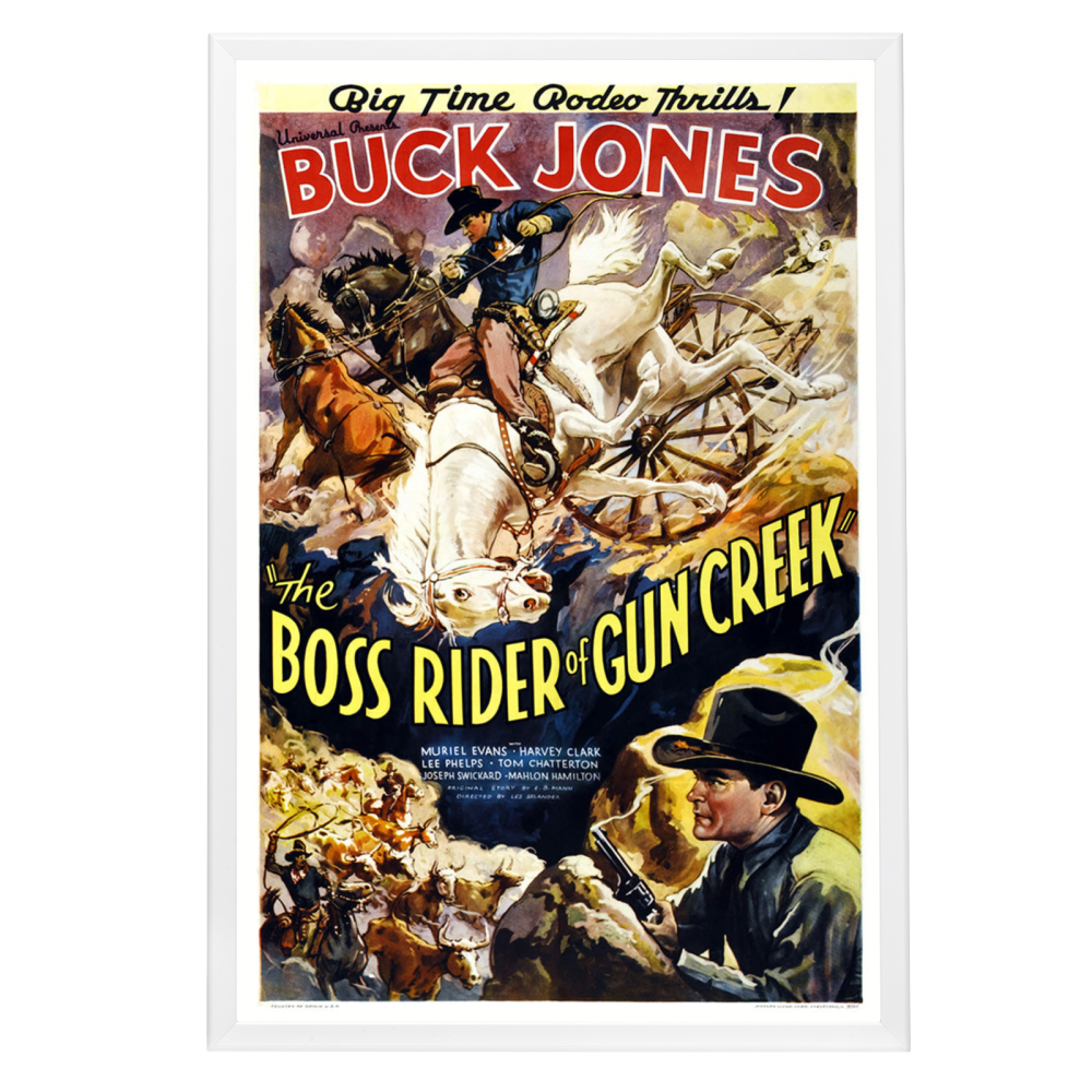 "Boss Rider Of Gun Creek" (1936) Framed Movie Poster