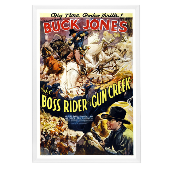 "Boss Rider Of Gun Creek" (1936) Framed Movie Poster