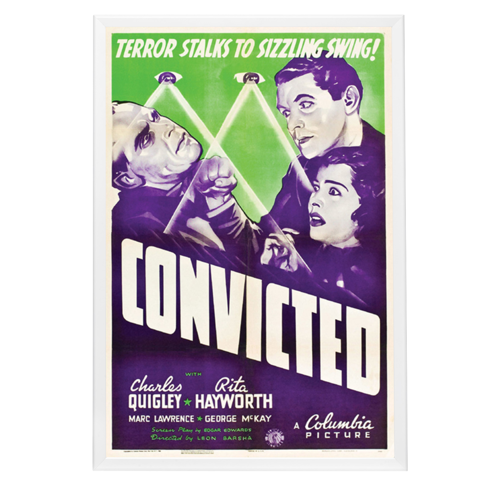 "Convicted" (1938) Framed Movie Poster