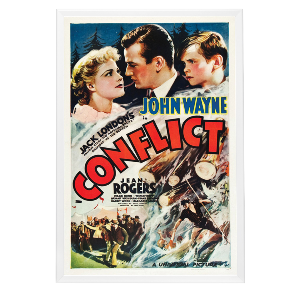 "Conflict" (1936) Framed Movie Poster