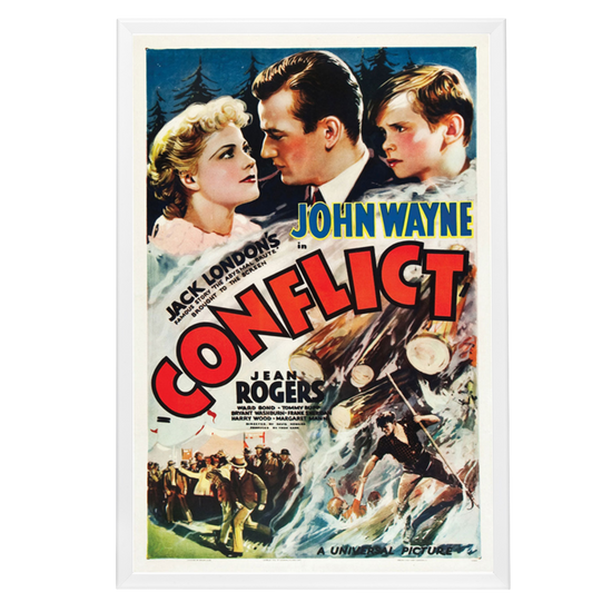 "Conflict" (1936) Framed Movie Poster