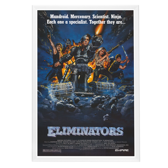 "Eliminators" (1986) Framed Movie Poster