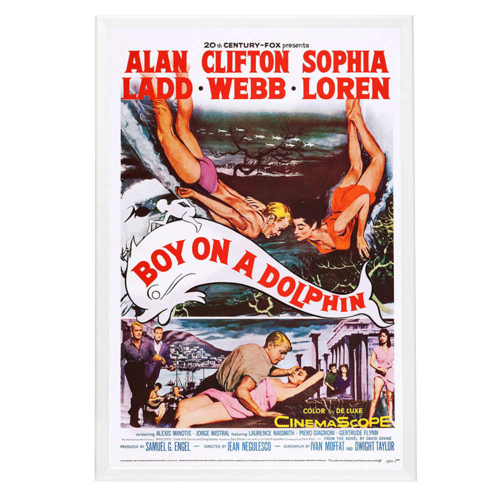 "Boy On A Dolphin" (1957) Framed Movie Poster