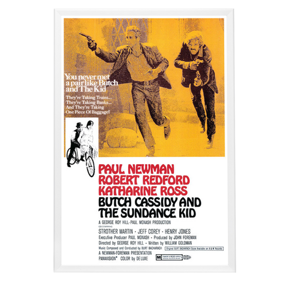 "Butch Cassidy And The Sundance Kid" (1969) Framed Movie Poster