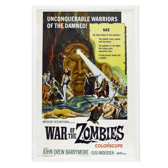 "War Of The Zombies" (1964) Framed Movie Poster