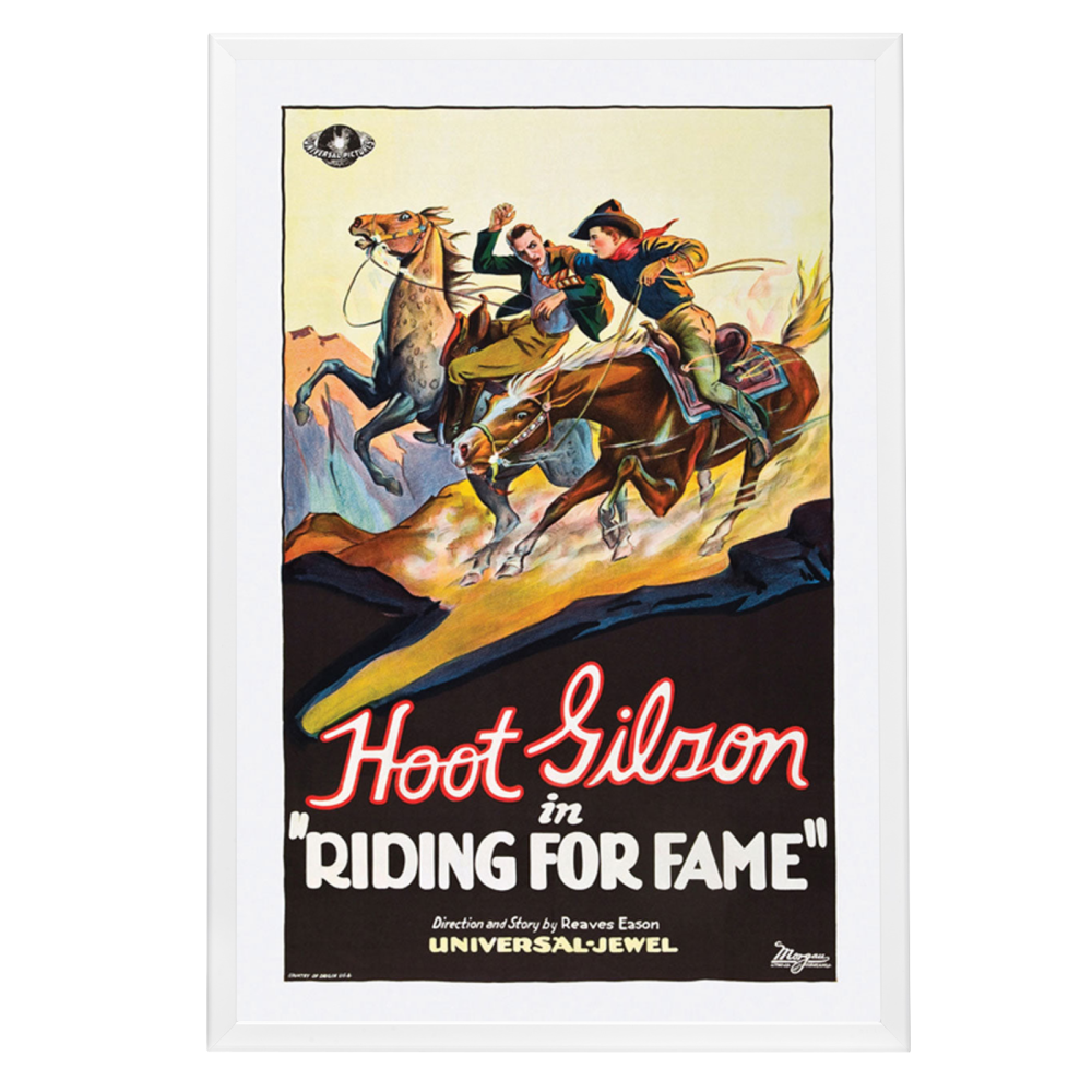 "Riding For Fame" (1928) Framed Movie Poster