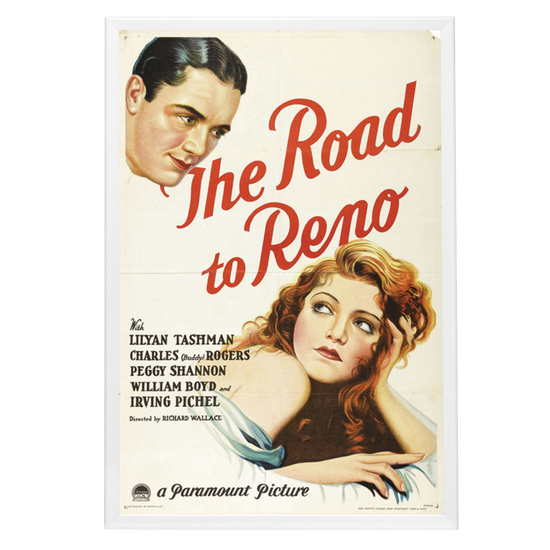 "Road To Reno" (1931) Framed Movie Poster