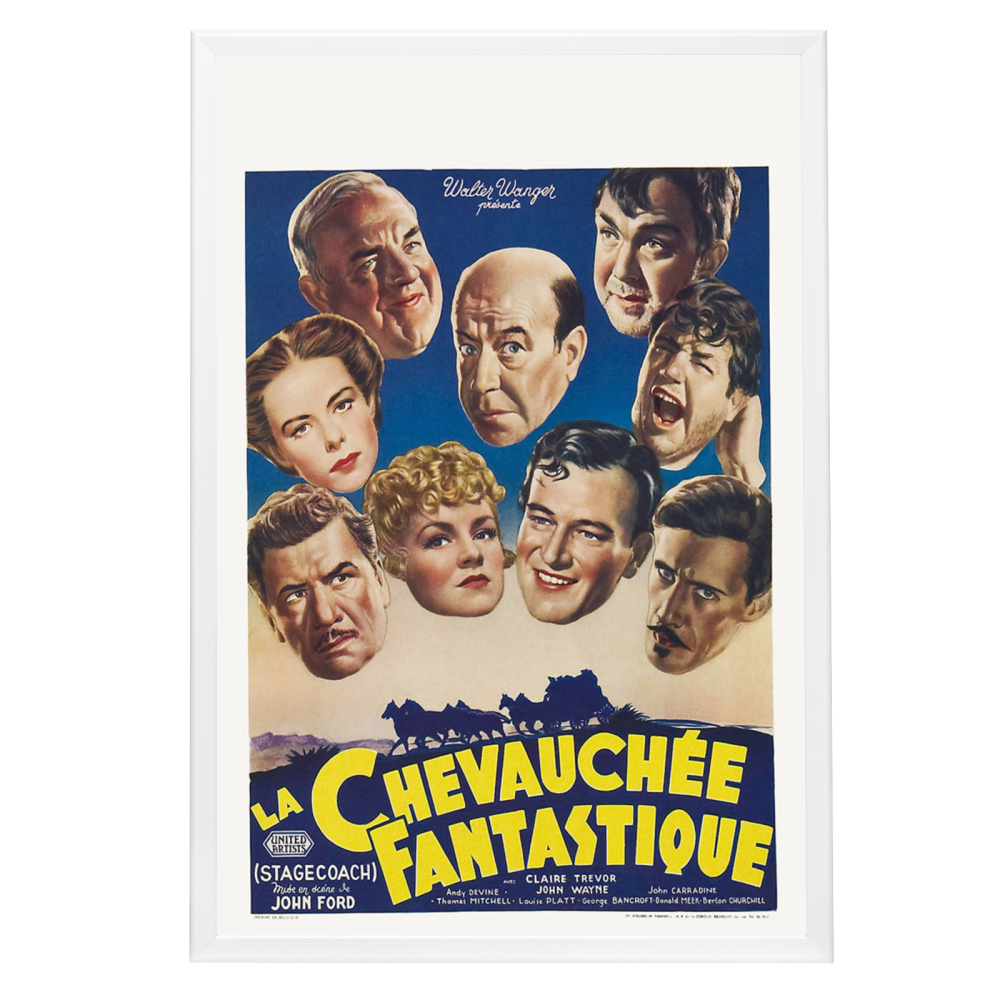 "Stagecoach (French)" (1939) Framed Movie Poster