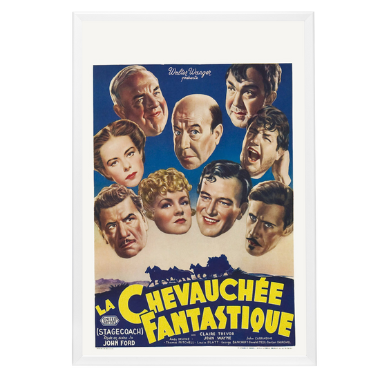 "Stagecoach (French)" (1939) Framed Movie Poster