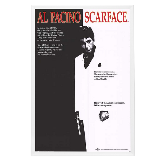 "Scarface" Framed Movie Poster