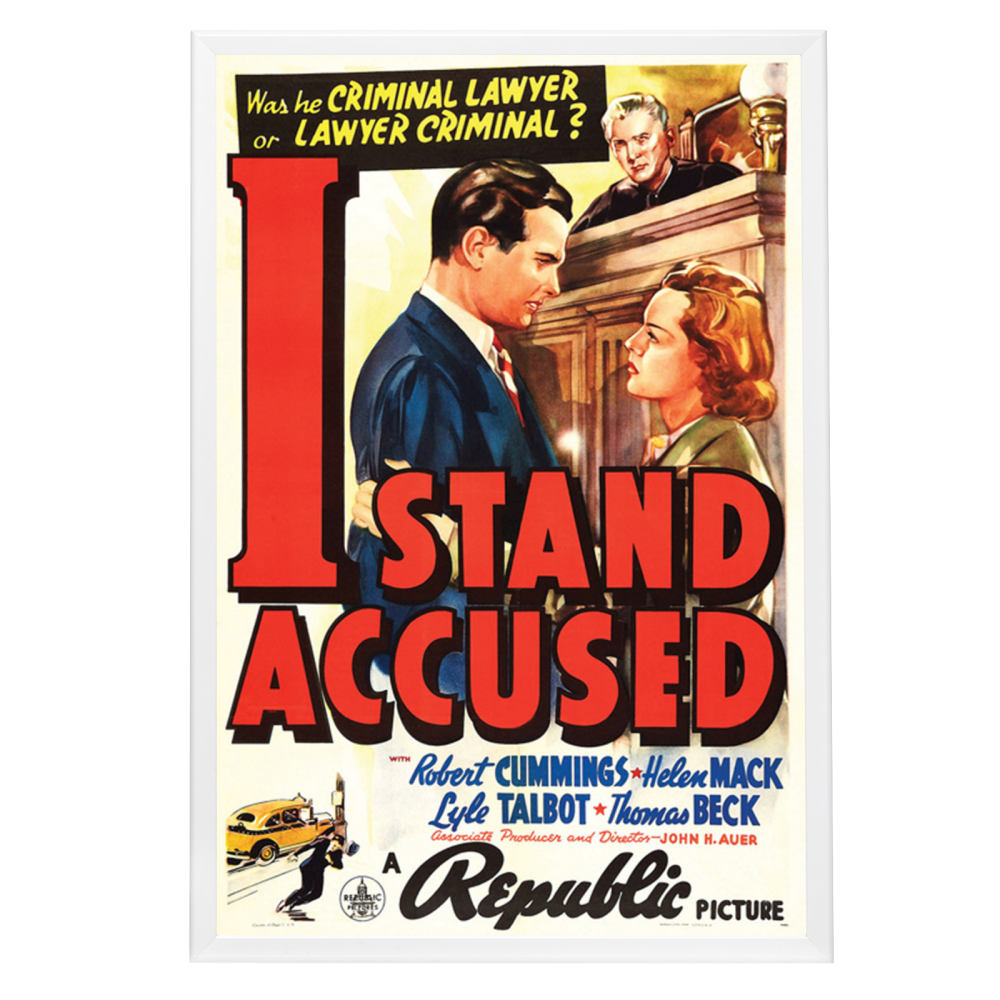 "I Stand Accused" (1938) Framed Movie Poster