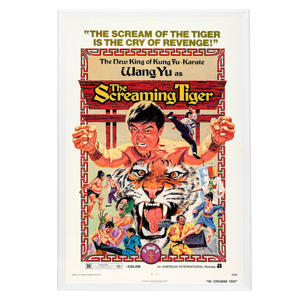 "Screaming Tiger" (1973) Framed Movie Poster