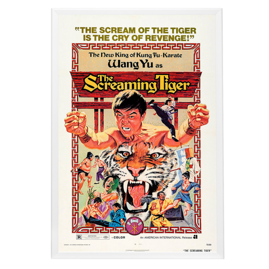 "Screaming Tiger" (1973) Framed Movie Poster