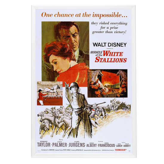 "Miracle Of The White Stallions" (1963) Framed Movie Poster