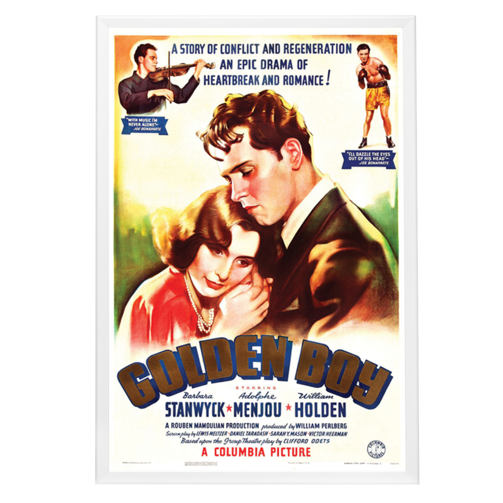 "Golden Boy" (1939) Framed Movie Poster