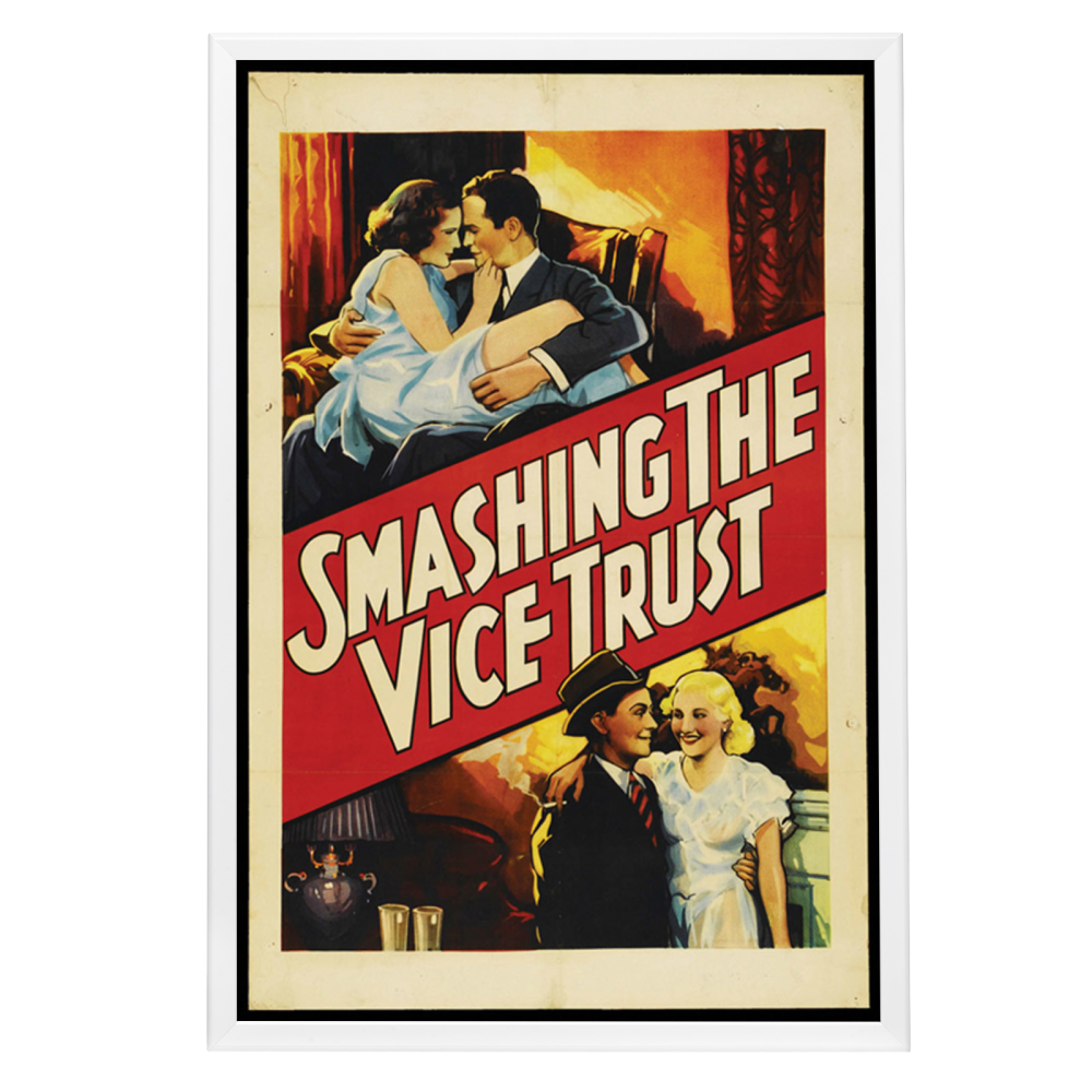 "Smashing The Vice Trust" (1937) Framed Movie Poster